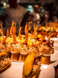 Close-up of food for sale in market