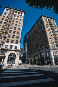 Low angle view of buildings against sky