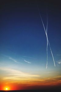 Scenic view of sky at sunset