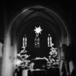 View of church at night