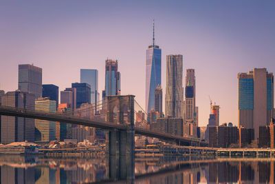 Skyscrapers in city against sky