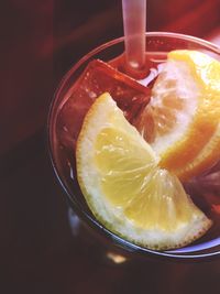 Close-up of drink on table