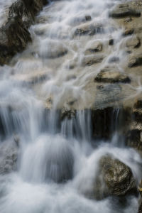 Scenic view of waterfall