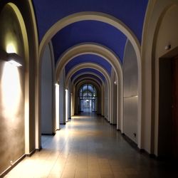 Interior of empty corridor