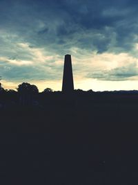 Built structure against cloudy sky