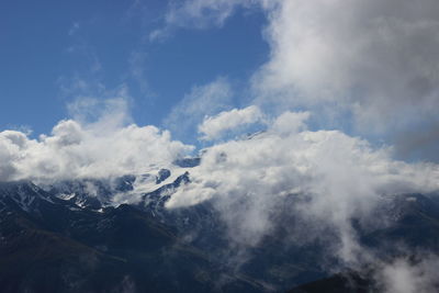 Low angle view of clouds in sky