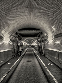 Empty subway tunnel