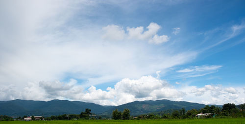 Scenic view of landscape against sky