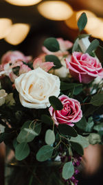 Close-up of rose bouquet