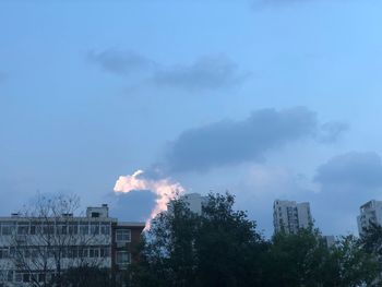 Panoramic view of buildings against sky