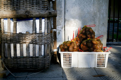 Close-up of fruits for sale in market