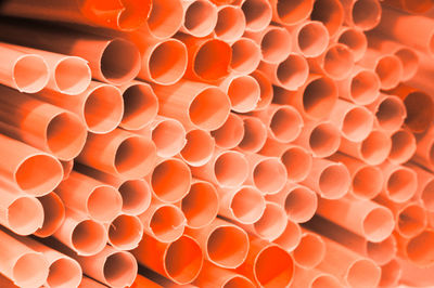 Full frame shot of orange pattern