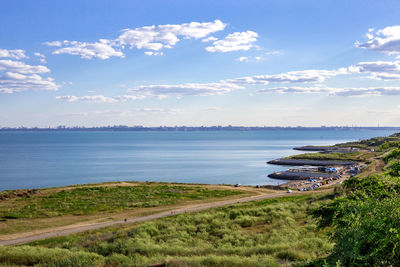 Scenic view of sea against sky