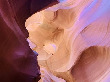 Low angle view of rock formation