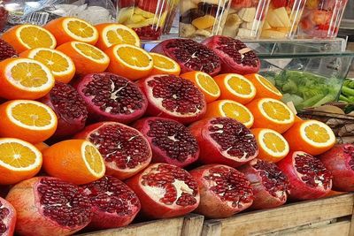 Various fruits for sale in market