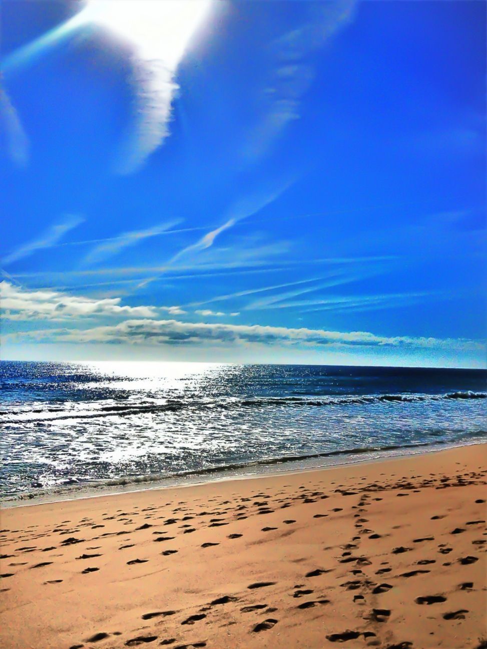 Steps on the sand ...