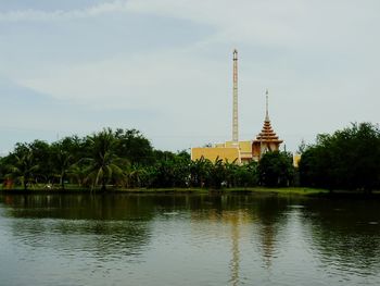 View of temple against sky