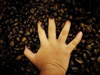 Close-up of human hand