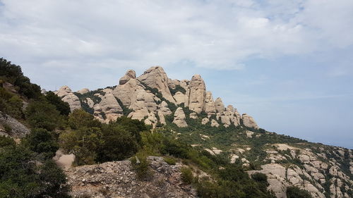 Scenic view of mountain against sky