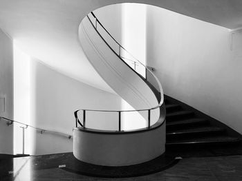 Empty staircase in building