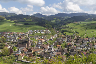 Nature and landscapes around oberharmersbach in the black forest, germany