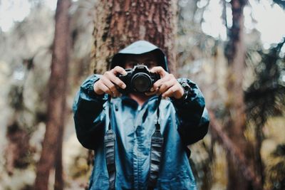 Man photographing