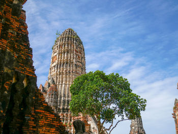 Low angle view of historical building against sky