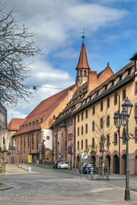 Street in historical center of nuremberg, germany