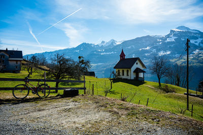 Walensee during a sunny day in winter - switzerland