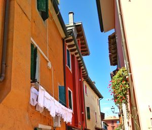 Low angle view of buildings against sky