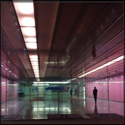 Interior of subway station