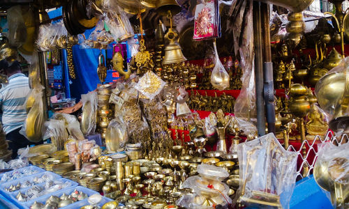 Close-up of market stall for sale