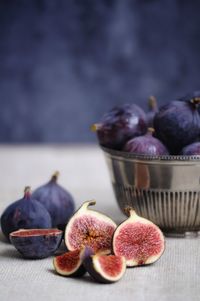 Close-up of fruits on table