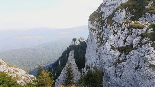 Scenic view of cliffs