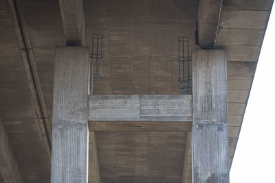 Low angle view of bridge in building