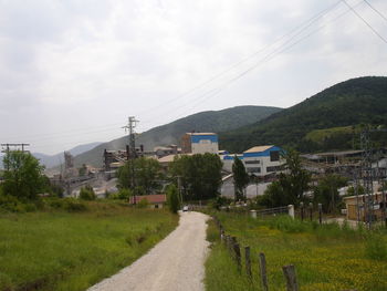 Road passing through landscape