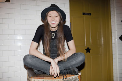 Portrait of a smiling young woman