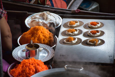 Close-up of hand holding food