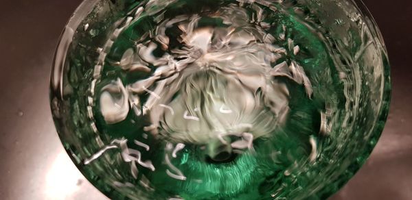 Close-up of glass on table