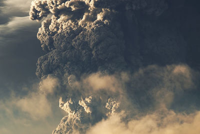 Low angle view of mountain against sky