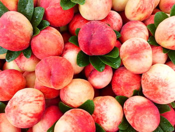 Full frame shot of fruits for sale in market