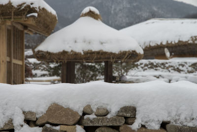 Snow covered landscape