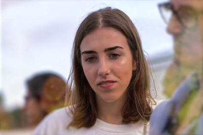 Portrait of young woman