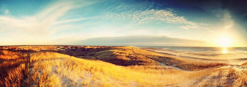 Scenic view of landscape against sky