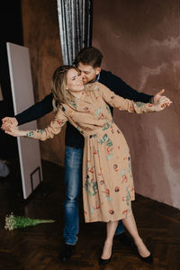 Beautiful young couple in love