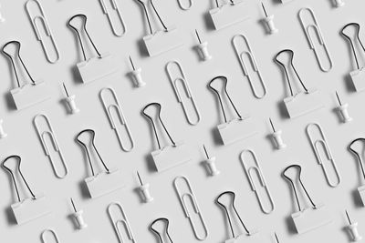 High angle view of text on white background