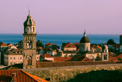 View of church at waterfront