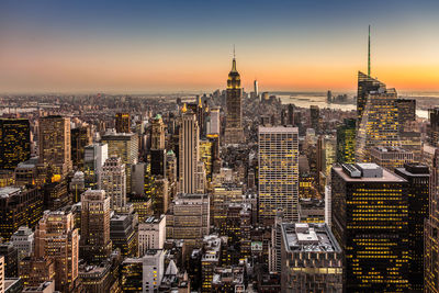 Aerial view of buildings in city