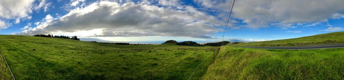 Panoramic view of landscape against sky