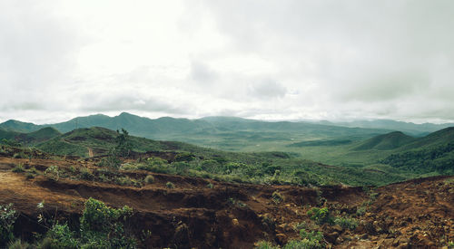 Scenic view of landscape against sky